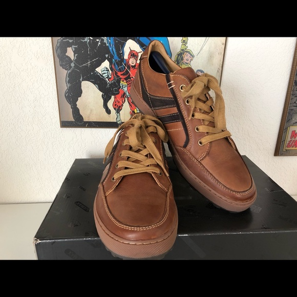 Steve Madden Hansom Tan Leather Lace Up Size 9 - Picture 4 of 8